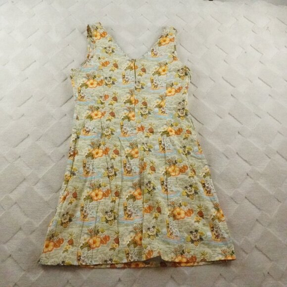Aulani Disney Resort Dress Womens Medium Floral Mickey Mouse Print - Picture 9 of 10